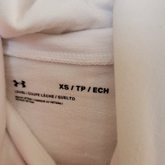 Women's XS Under Armour Funnel Neck CROP Hoodie - Picture 2 of 4